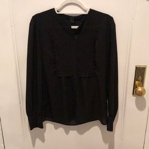 J. Crew Black Blouse